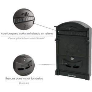 BUZÓN PALACE GRIS ANTRACITA SATURNIA