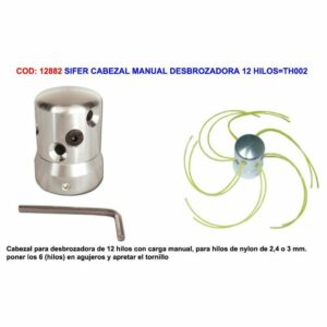 CABEZAL DESBROZ METAL 12 HILOS SIFER