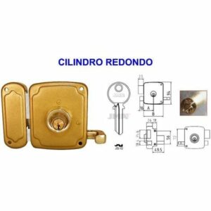 CERRADURA SOBREP 8125-100 IZQDA 50MM AVL