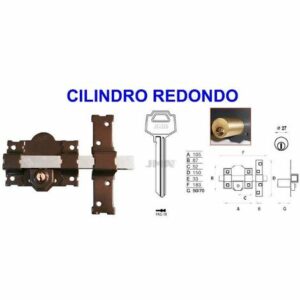 CERROJO AVL 8101-L/105 LLAVE