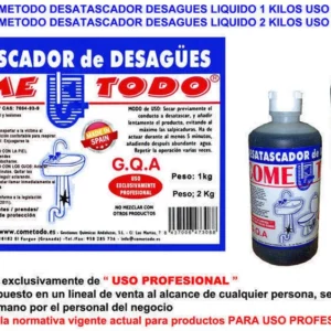 DESATASCADOR COMETODO DESAGUES 1K PROFE