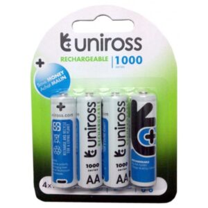PILA R06 RECARGABLE 4 UDS UNIROSS