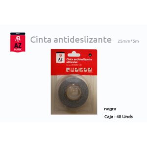 CINTA ANTIDESLIZ. 25MM 5MTS AZMARK