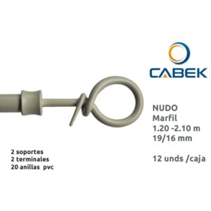 BARRA FORJA CABEK 16/19MM 120-210 CMS