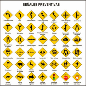 SEÑALES 20X30. 25X35 (VARIOS)