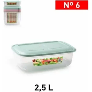 FIAMBRERA RECTANGULAR 2,5LTS PLASTIFORTE