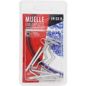 CUELGAPLATOS ALUMINIO 20X25 (2UD.)