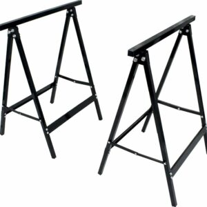 CABALLETE METÁLICO NEGRO 75CMS