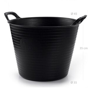 CAPAZO PLÁSTICO NEGRO 42 LITROS